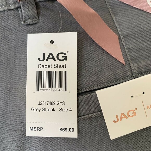 JAG Women's CADET Gray Streak Relaxed Fit Chino Short - Picture 10 of 11